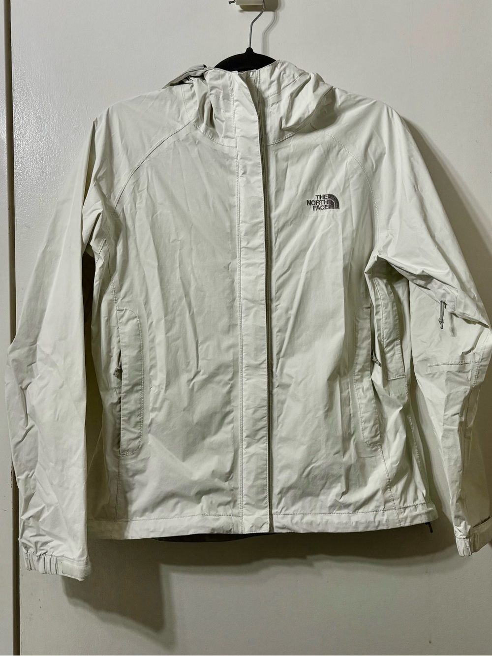 The North Face Off-White Hooded Windbreaker Jacket